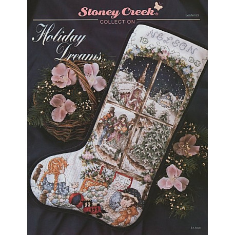 Holiday Dreams Stocking Схема для вышивки крестом Stoney Creek LFT063