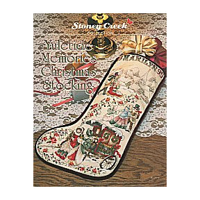 Yuletide Memories Christmas Stocking Схема для вышивки крестом Stoney Creek LFT081