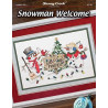 Snowman Welcome Схема для вышивки крестом Stoney Creek LFT185