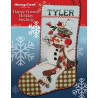 Happy Friends Holiday Stocking Схема для вышивки крестом Stoney Creek LFT238