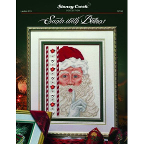 Santa with Buttons Схема для вишивання хрестиком Stoney Creek LFT319