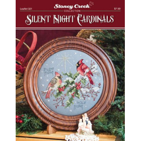 Silent Night Cardinals Схема для вишивання хрестиком Stoney Creek LFT321