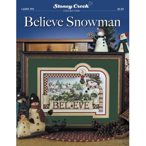 Believe Snowman Схема для вишивання хрестиком Stoney Creek LFT393