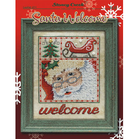 Santa Welcome Схема для вишивання хрестиком Stoney Creek LFT421