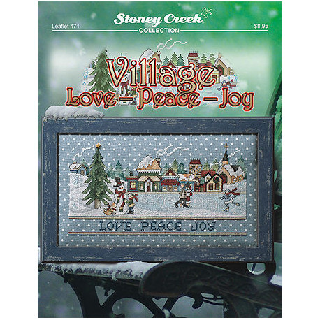 Village Love-Joy-Peace Схема для вишивання хрестиком Stoney Creek LFT471