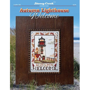 Autumn Lighthouse Welcome Схема для вышивки крестом Stoney Creek LFT396