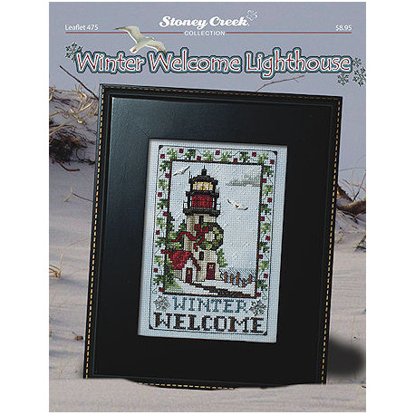 Winter Welcome Lighthouse Схема для вышивки крестом Stoney Creek LFT475