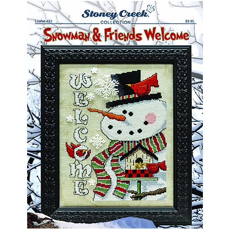 Snowman & Friends Welcome Схема для вишивання хрестиком Stoney Creek LFT493