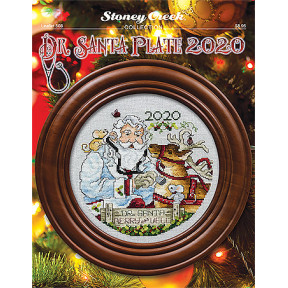 Dr. Santa Plate 2020 Схема для вышивки крестом Stoney Creek LFT508