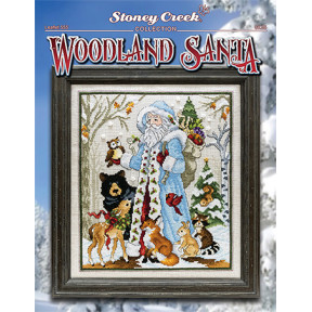 Woodland Santa Схема для вышивки крестом Stoney Creek LFT555