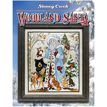 Woodland Santa Схема для вышивки крестом Stoney Creek LFT555