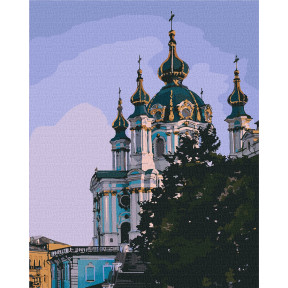Частичка Киева Картина по номерам Идейка Холст на подрамнике 40х50 см КНО3603