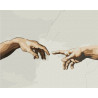 Создание Адама ©Микеланджело Картина по номерам Идейка Холст на подрамнике 40х50 см KHO4821