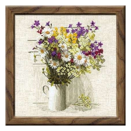 Набір для вишивки хрестиком Ріоліс 924 Букет польових квітів
