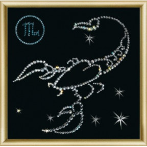 Набор для изготовления картины со стразами Чарівна Мить КС-005 Знак зодиака Скорпион