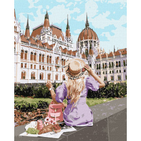 Вихідні в Будапешті Картина за номерами Ідейка Полотно на підрамнику 40х50 см KHO4780
