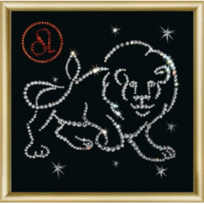 Набор для изготовления картины со стразами Чарівна Мить КС-015 Знак зодиака Лев