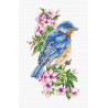 Синяя птица на ветке Набор для вышивки крестом Luca-S B1198