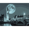 Ніч у Лондоні Картина за номерами Ідейка Полотно на підрамнику 40х50 см KHO3614