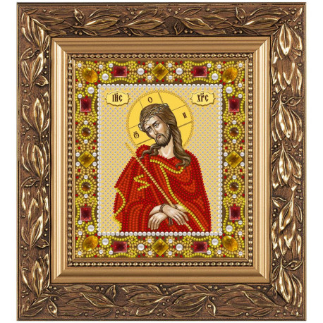 Христос Цар Юдейський Набір для вишивання бісером ікони Нова Слобода Д6023