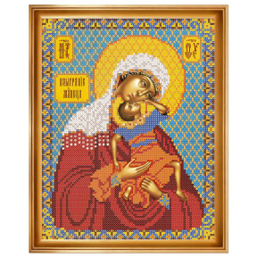 Богородица Взыграние младенца Набор для вышивания бисером иконы Нова Слобода С9042