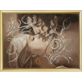Набор для изготовления картины со стразами Чарівна Мить КС-034 Трепетный поцелуй