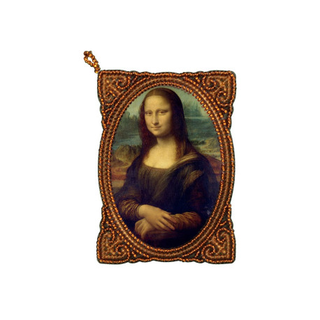 Подвеска Мона Лиза Набор для вышивки бисером Нова Слобода