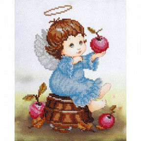 Ангелочек с яблоками Набор для вышивания бисером VDV ТН-0532