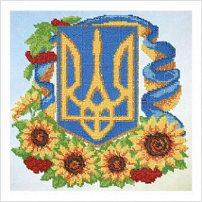 Герб з квітами Набір для вишивання бісером VDV ТН-0541