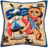 Набір для вишивки подушки Чарівниця V-05 Мишка - моряк фото