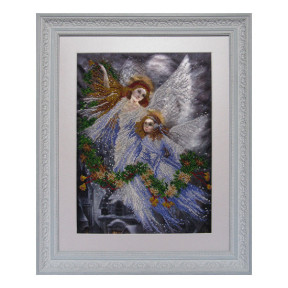 Рождественские ангелы Схема для вышивания бисером VDV Т-0196
