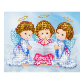 Трио ангелочков Схема для вышивания бисером VDV Т-0297