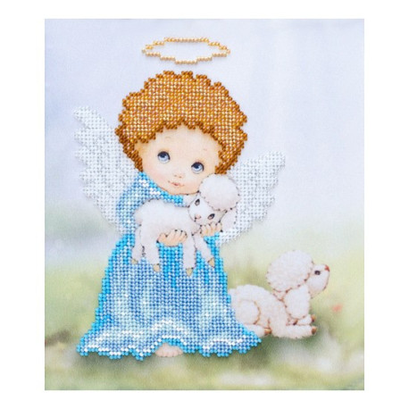 Ангелочек Схема для вышивания бисером иконы ВДВ Т-0313 фото