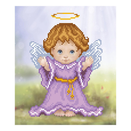 Ангелочек Схема для вышивания бисером иконы ВДВ Т-0314 фото