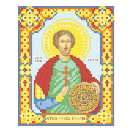 Св. мученик Валерий Схема для вышивания бисером иконы ВДВ