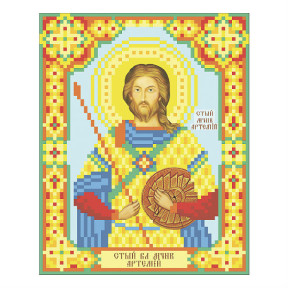 Св. великомученик Артемий Схема для вышивания бисером иконы VDV Т-0332