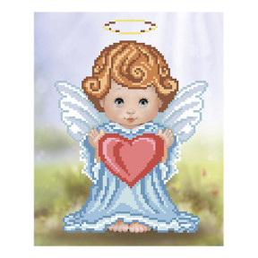 Ангелочек с сердечком Схема для вышивания бисером VDV Т-0407