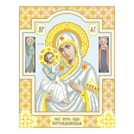 Образ Пресвятой Богородицы Схема для вышивания бисером иконы