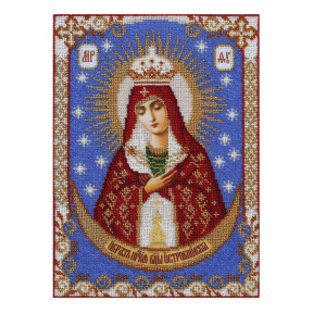 Образ Пресвятой Богородицы Остробрамская Схема для вышивания бисером иконы VDV Т-0387