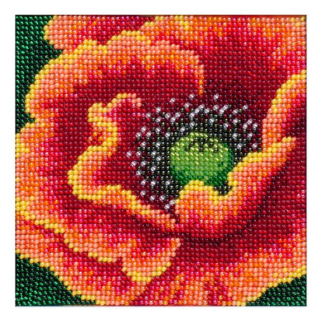 Пламенный цветок Схема для вышивания бисером ВДВ Т-1032 фото