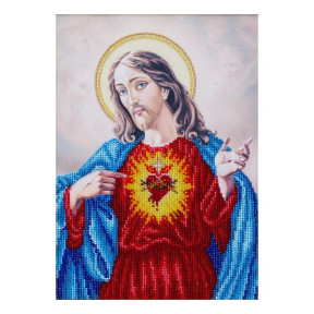Священное сердце Иисуса Схема для вышивания бисером VDV Т-1098
