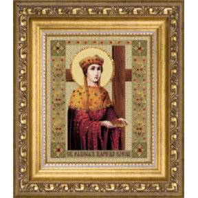 Набор для изготовления картины со стразами Чарівна Мить КС-082 Икона святой равноапостольной царицы Елены