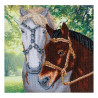 Пара лошадей Схема для вышивания бисером ВДВ Т-1259 фото