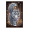 Серый кот Схема для вышивания бисером ВДВ Т-1349 фото