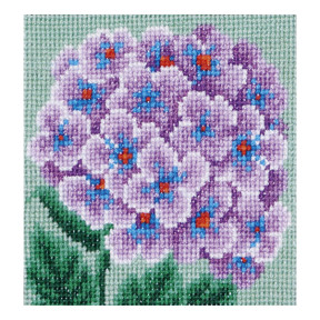 Фиолетовая гортензия Набор для вышивания крестом VDV М-0087