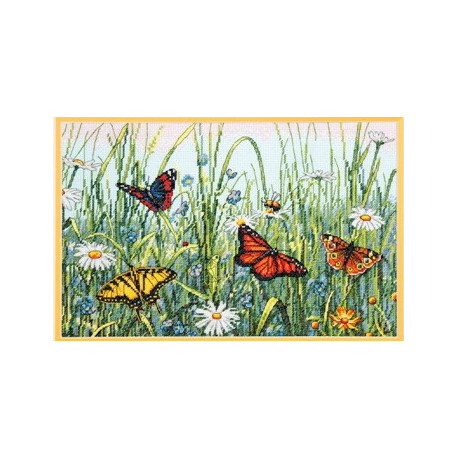 Набор для вышивания Dimensions 70-35271 Field of Butterflies