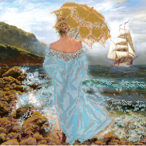 Магия моря Схема для вышивания бисером на натуральном художественном холсте Абрис Арт AC-155