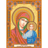 Домашний иконостас "Богородица" Схема для вишивки бисером на натуральном художественном холсте Абрис Арт ACK-152