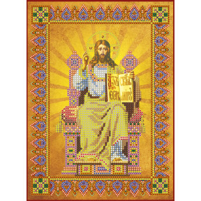 Икона "Господь Вседержитель" Схема для вишивки бисером на натуральном художественном холсте Абрис Арт ACK-169