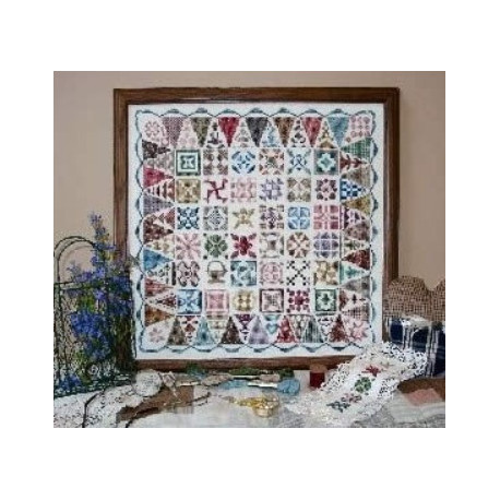 Схема для вышивки крестиком Quilt Sampler VI - Jane Stickley Civil War Blocks Linda Myers